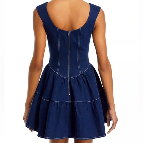 FORE Denim Mini Dress, Size M - Picture 2 of 6